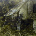 Trace Plate 1, acrylic on canvas, 36" x 36", 2009, SOLD from the Fault Line Series by Pat Stanley