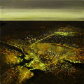 Penumbra, acrylic on canvas, 20" x 20", 2011